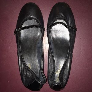 Cole Haan Leather Ballet Flat With Strap D35521 6B